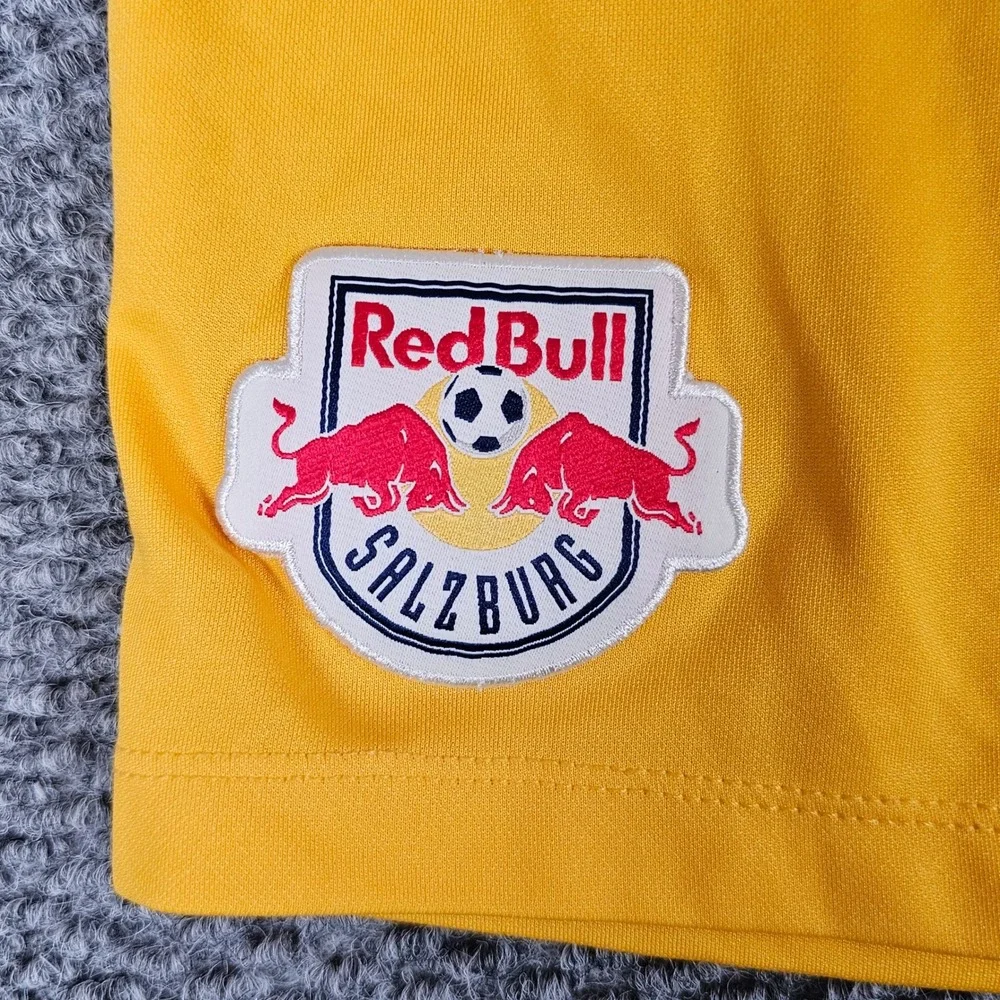 Nike Red Bull‎ Salzburg Soccer Shorts Mens Medium Yellow Dri-FIT Training FC